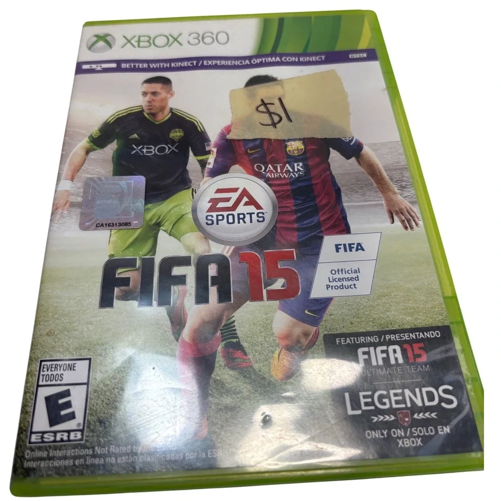 FIFA 15 Xbox 360 EA Sports Soccer Video Game Lionel Messi Ultimate Team Legends